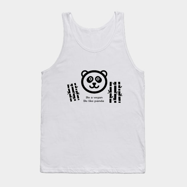 Vegan Panda Tank Top by Store8Kha